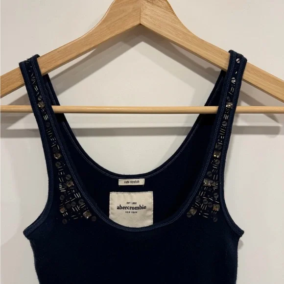 Abercrombie Kids Navy Embellished Tank Top - Picture 6 of 10